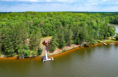 Minong House | Pet-Friendly Waterfront Minong Cabin with Fire Pit
