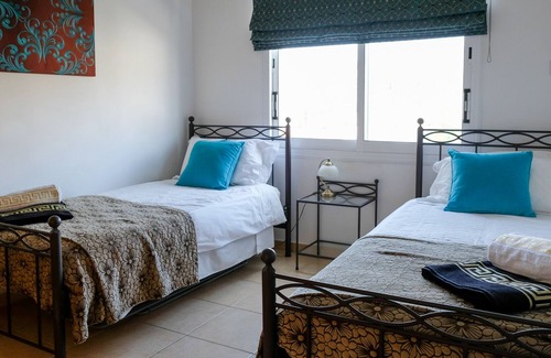 Peyia Town Apartment | Peyia Fontana - Executive 2-bed penthouse apartment panoramic sea view & hot tub