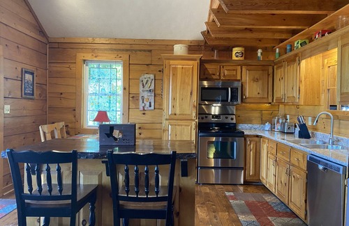 Cana Cabin | Pilot's Perch ~ Luxurious Blue Ridge Cabin with Breathtaking View from Hot Tub