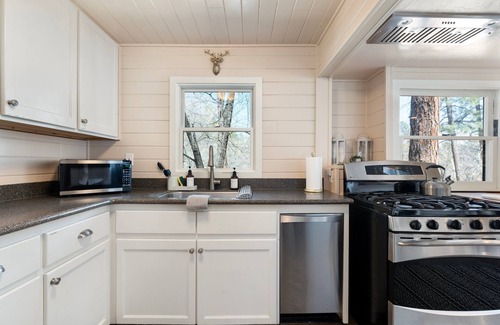Mountain Club Cabin | Pines near Courthouse/3 King Bedrooms/fully fenced yard