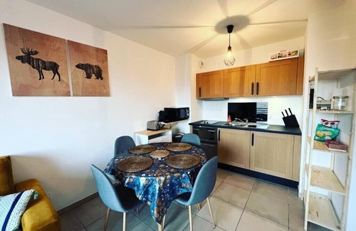 Plagne Centre Apartment | Plagne center, 50m from the slopes, sleeps 4 new residence Les Lodges 1970