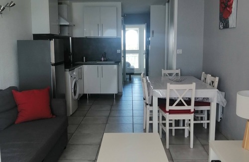 Le Barcares Apartment | Pleasant T2 apartment in private residence with swimming pool! South exposure