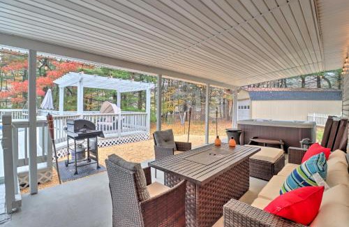 Stroudsburg House | Pocono Home with Hot Tub, Fireplace, and Game Room!