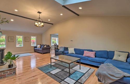 Stroudsburg House | Pocono Home with Hot Tub, Fireplace, and Game Room!