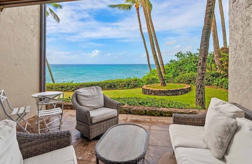 Poipu Condo | Poipu Makai A1 By Parrish Kauai - hear the waves in this oceanfront condo near b