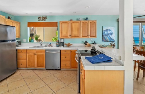 Poipu Condo | Poipu Palms 101 By Parrish Kauai - oceanfront unit w/beautiful sunset views, gr
