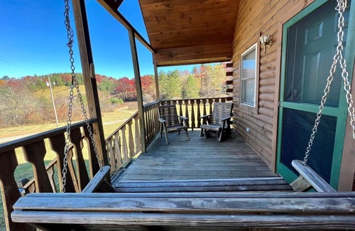 Laurel Springs Cabin | Pond, fireplace, WIFI, No Pets, near Blue Ridge Parkway