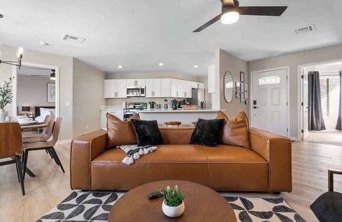 Townsite House | Pool, Spa, and Arcade at 4BR Elegant Vegas Home
