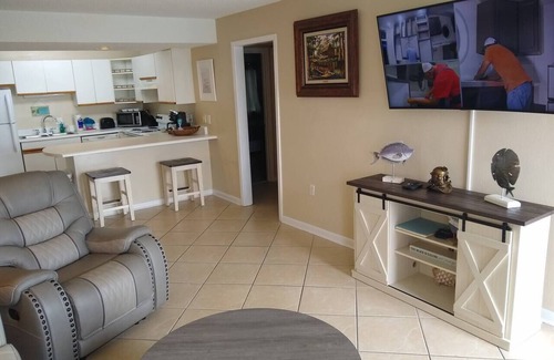 Fort Walton Beach Condo | Poolside pet-friendly, just feet from the beach.