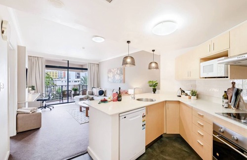Darwin City Centre Apartment | Poolside Resort Living on Esplanade with Balcony