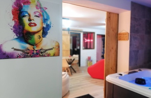 Coulogne House | Popartspa Location Maison sur Calais"loft" Jacuzzi, Sauna
