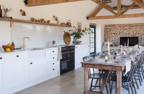 Birdham House | Poplars Farm Barns, Brand new stunning thatched barn conversion