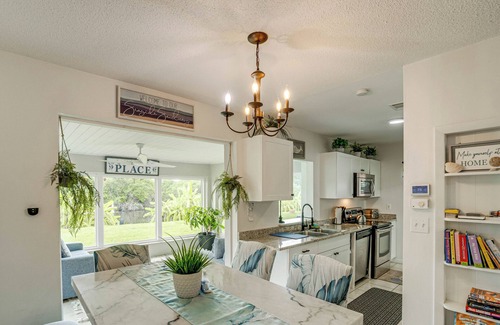 Port Charlotte House | Port Charlotte Home w/Sunroom, Grill & Fire Pit!