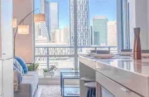 Bridgeland Condo | Postcard Views w/Chic Decor, Office, Parking