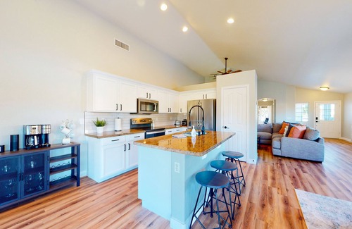 Power Ranch House | Power Ranch home with private pool, outdoor areas & a park across the street