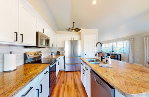 Power Ranch House | Power Ranch home with private pool, outdoor areas & a park across the street
