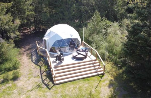 Regional District of Nanaimo RV Rental | Prancing Pony Glamping Dome at Shirewoods Farm