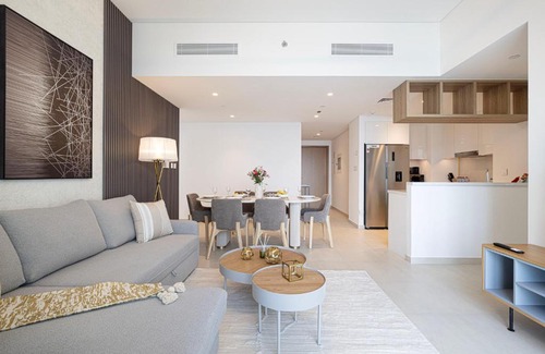 Za'abeel 2 Apartment | Premium 2 Bedroom High-Floor Apartment Offering Spectacular Burj Khalifa & Fountain Views, Steps Away from Dubai Mall - Downtown Dubai by Stayfinity - Max 8 Guests