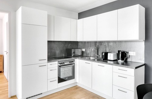Vienna Apartment | Premium 2 BR w/Gym & Loggia, near U2 with Donau View, by Blueground