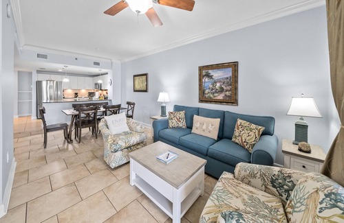 Panama City Beach Condo | Premium Oceanfront Balcony, New Furnishings