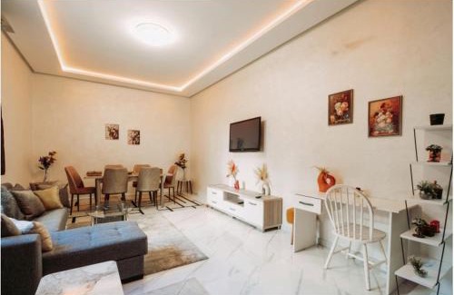 Ain Harrouda Apartment | Premium Romantic 1 Bedroom & Living Room with Swimming pool & Garden view