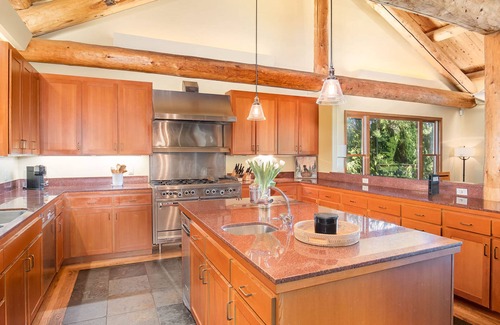 Fall City House | Preston Estate | Mountain-view house in Preston with heated pool & fireplaces