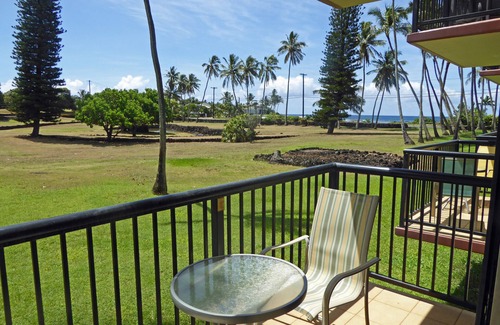 Poipu Condo | Prince Kuhio #112 One BR, One Bath Condo with A/C & Pool, steps to the beach!