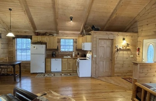 Tellico Plains Cabin | Private and Perfect! - hot tub, king bed, fireplace - dog and motorcycle friendly Studio Cabin by RedAwning