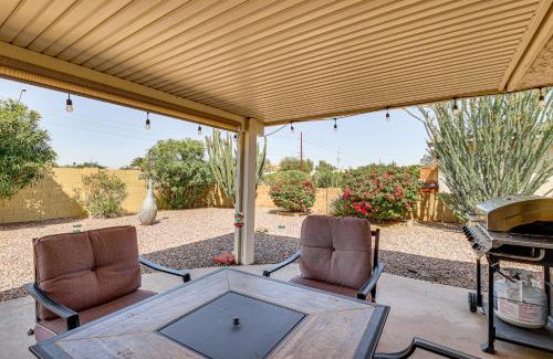 Fountain of the Sun House | Private Backyard Sunny Mesa Home with Pool Access