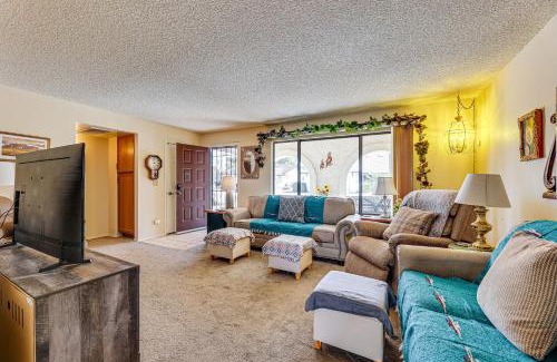 Fountain of the Sun House | Private Backyard Sunny Mesa Home with Pool Access