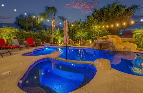 Paradise Valley Village House | Private backyard w/heated pool/spa. 20 mins from TPC and Super Bowl
