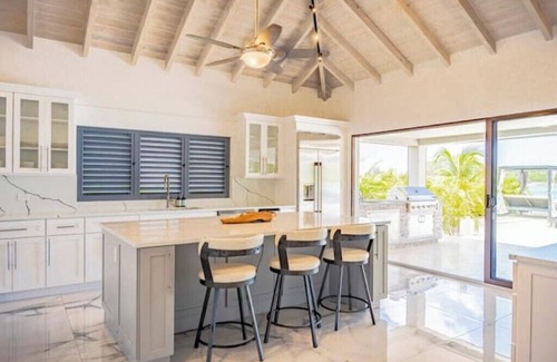 Jolly Harbour House | Private beachfront home w/4-bd, stunning sunset views, and perfect for family!