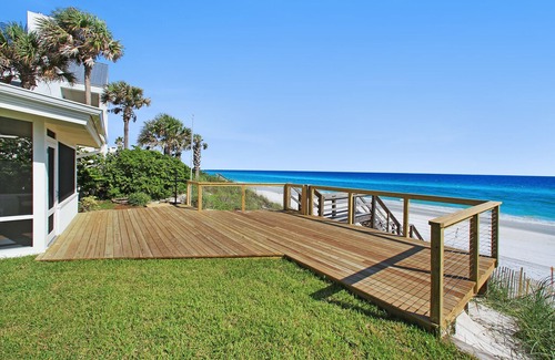 Santa Rosa Beach Cottage | Private Beach Access! 644 Blue Mountain by Royal Destinations - Gulf Front