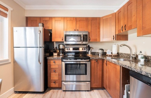 Whistler Creekside Condo | Private Bike Storage | Free parking | Mountain Views | Window AC