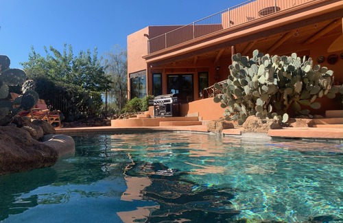 Rio Verde Foothills House | Private Desert Oasis with heated pool; spa; covered deck; spectacular views.