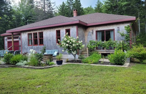 Lamoine House | Private, eco- and dog-friendly home tucked away in the woods.