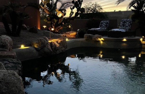 Fountain Hills House | Private Home on Acreage with oasis Backyard. Stunning Views Quiet Pool can heat