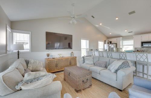 Ocean City Beach House | Private Hot Tub and Dock North Topsail Beach Home