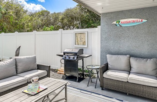 Vilano Beach House | Private Hot Tub & Firepit, Patio, Short Walk to Beach
