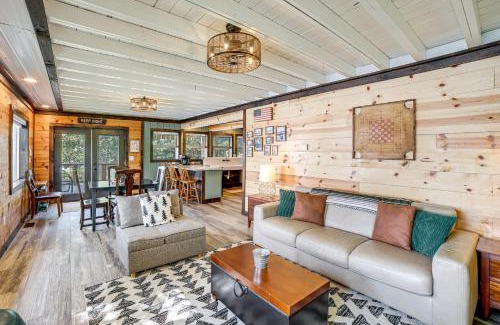 Smyrna House | Private Island Home in Belding with Dock and Grill!