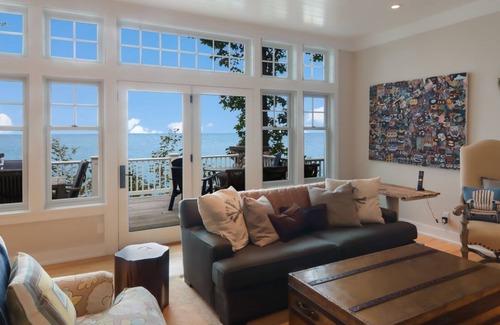 Leland House | Private Lake Michigan lakefront luxury retreat North of Leland w stunning views