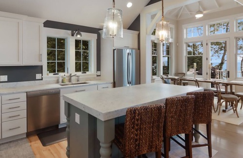 Leland House | Private Lake Michigan lakefront luxury retreat North of Leland w stunning views