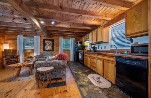 Lake Lure Cabin | PRIVATE lakes/Beach/River/canoes/pet/Mountain views/Log home