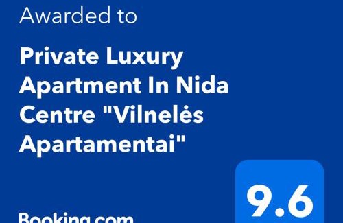 Nida Apartment | Private Luxury Apartment In Nida Centre "Vilnelės Apartamentai"