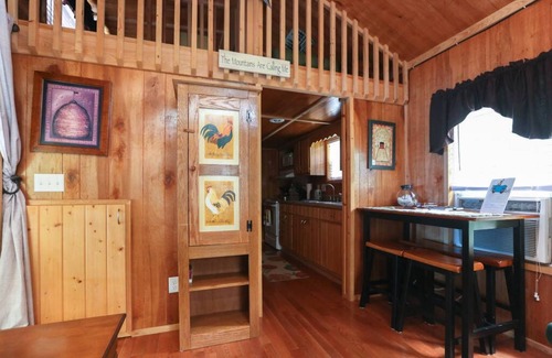 Waynesville Cabin | Private Mountain Cabin With Loft/Hot Tub/Stream and pet friendly
