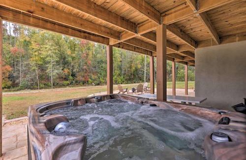 Purlear House | Private Mountain Creekside Cabin, with Hot Tub