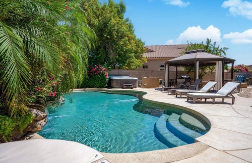 Arabian Views House | Private Oasis - Pool, Spa, Firepit, and Pool Table