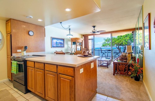 Napili-Honokowai Condo | Private Oceanfront lanai with front row sea views