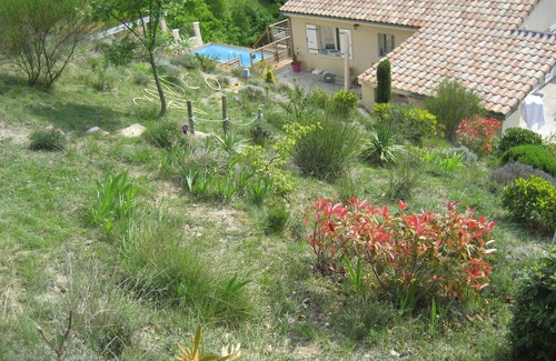 Lussas Cottage | Private pool for 4 people, air conditioning, landscaped garden and superb view
