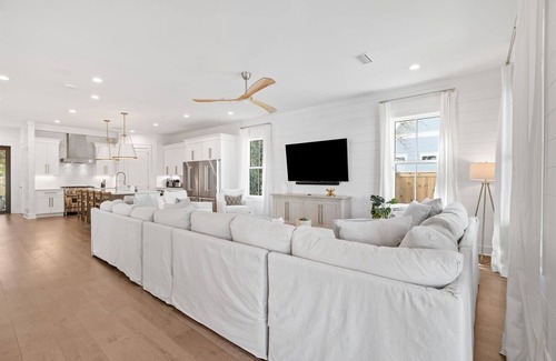 Seagrove Beach House | Private Pool, Spa, LSV, & Bikes! Steps to Beach! Sleeps 20!